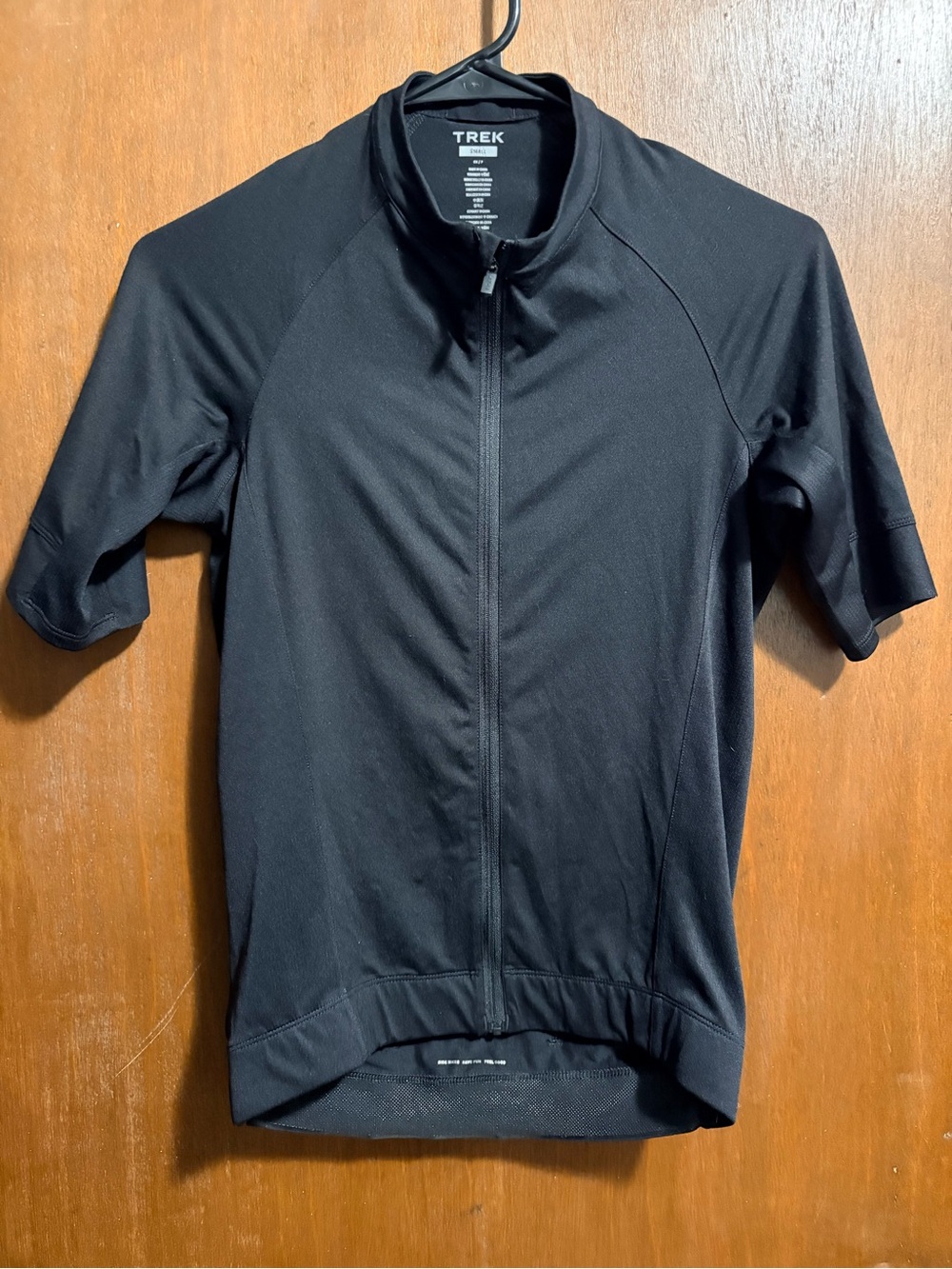 Trek Women's Black Cycling Jersey with Full Zip Front